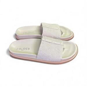 J/Slides NYC 8.5 Beige Slide Sandals